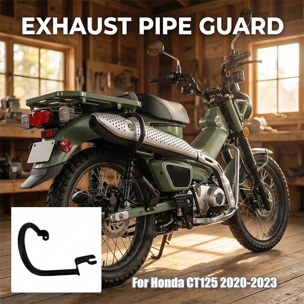 

Exhaust Pipe Crash Guard Bar Bumper Protection Cover Muffler Collision Fairing Frame Parts Motorcycle For Honda CT125 20-23