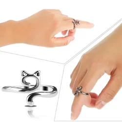 1pc Adjustable Knitting Crochet Loop Ring Knittied Yarn Finger Faster Holder Thimble Crocheters Thread Ring Sewing Supplies