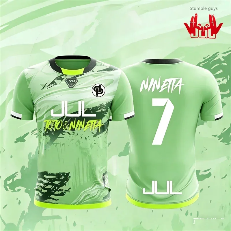 Men's 90-minute football T-shirt, summer outdoor sports quick-drying shirt, children's and teenagers' short-sleeved shirts