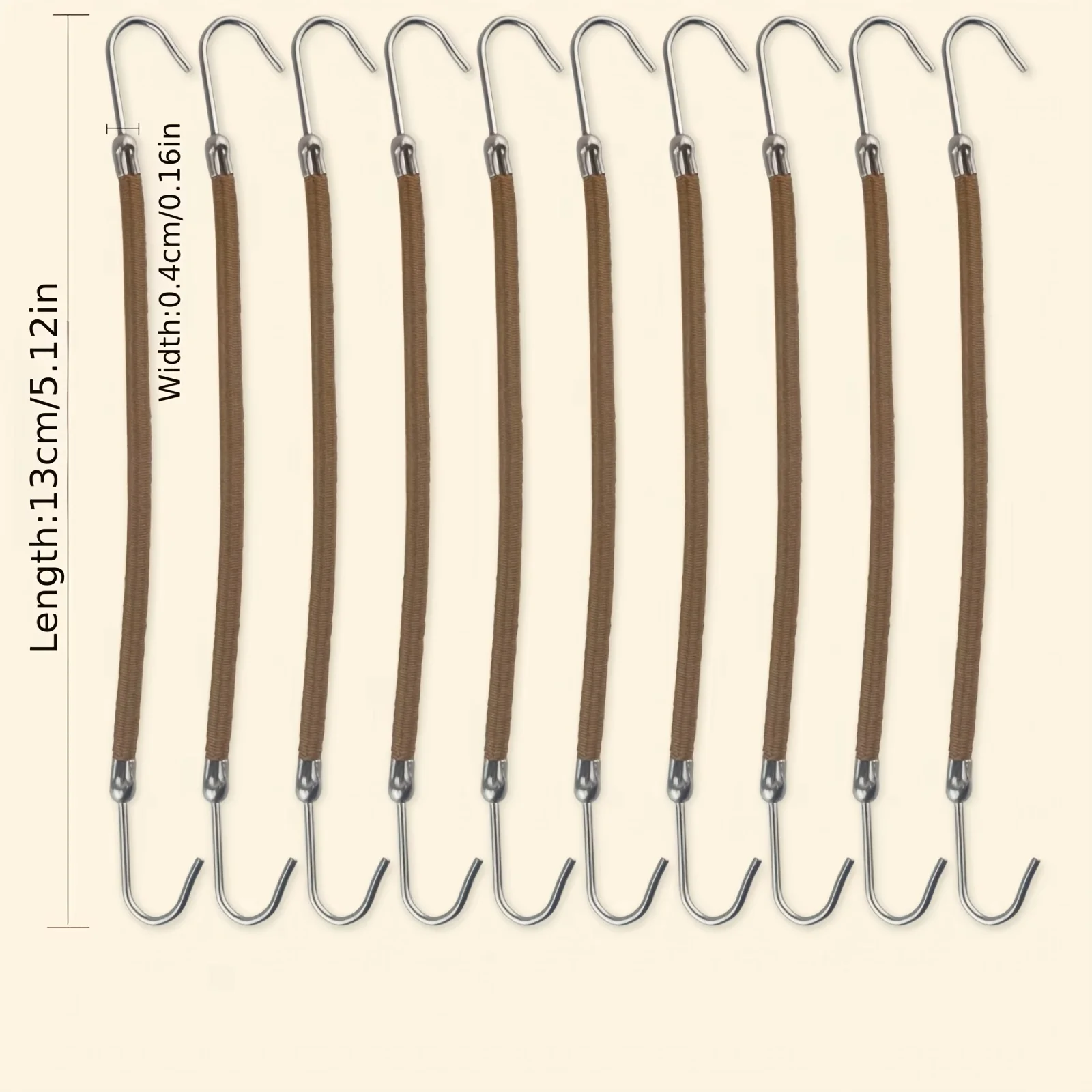 5 /10 /15/20Pieces Trendy Double Hooks Hair Band Rubber High Elastic Designed Hairtie Ponytail Headwear Women Accessory view 6
