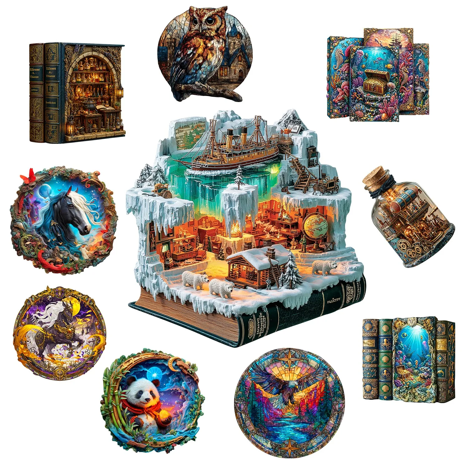 Puzzle Map World - Rompecabezas de Madera con Temática de