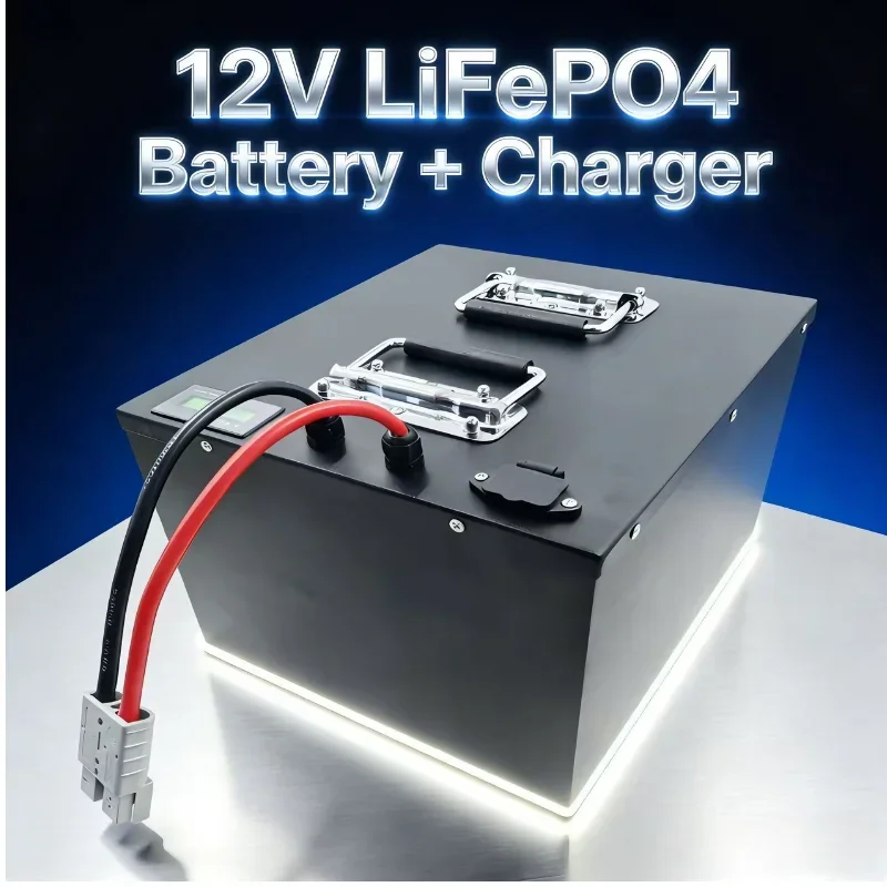 12V/24V/48V LiFePO4 (100-280Ah) Bluetooth BMS+APP – High-Capacity Power for 1200W Inverters, EVs, Fishing Boat Propellers