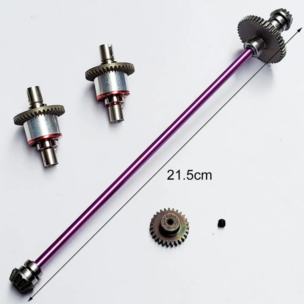 Metal Reduction Central Axle Drive Shaft Differential Kit Set for 144001 1/12 124018 Spare Upgrade accessories
