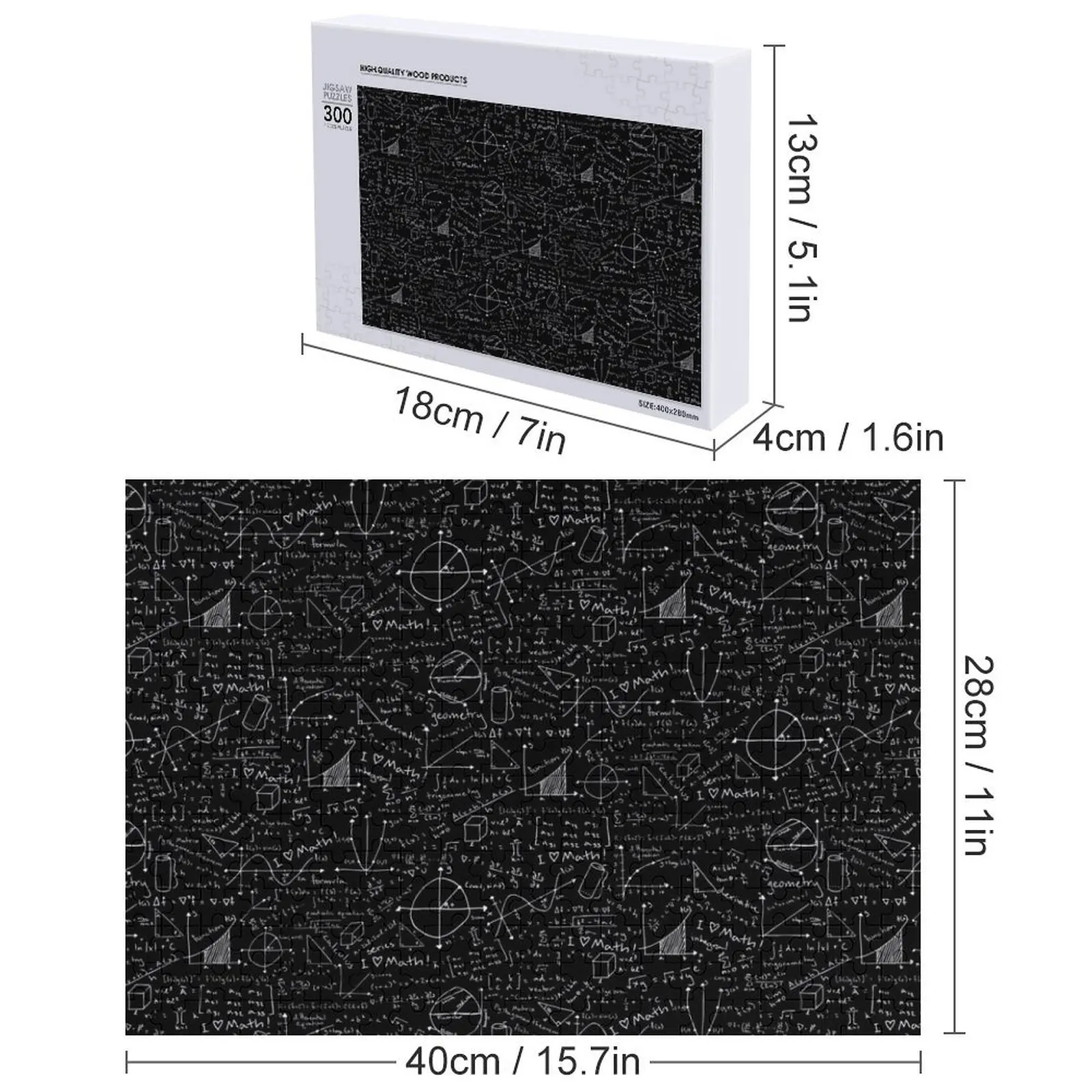 Mathe-Unterricht-Puzzle, individuell mit Foto, Holzname, individuell, personalisierbar, individuelles Namenspuzzle aus Holz