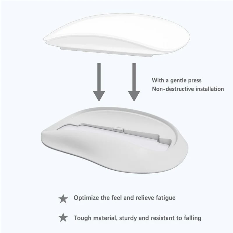 

Док-станция для мыши Magic Mouse 1 2 3, увеличивающая основа, эргономичная ручка для мыши, аксессуары для Magic Mouse