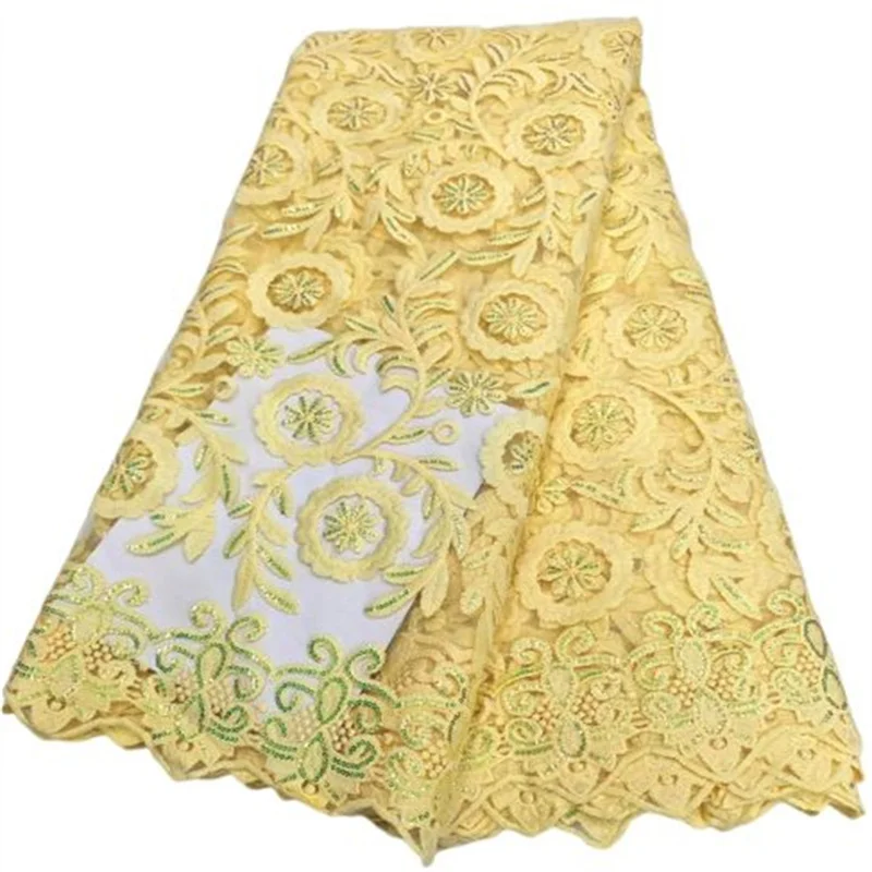 2025 أحمر جودة عالية موضة الفرنسية شبكة نسيج دانتيل مطرز الأفريقي النيجيري الترتر أقمشة الدانتيل لفستان الزفاف الأخضر