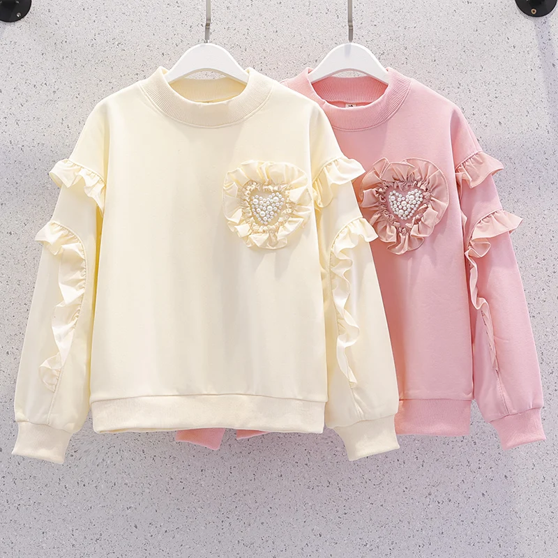 Spring Shirts for Girls White School Clothes Girls Blouses Long Sleeve Kids Tops Cotton Children Clothes Vestidos 8 10 12 Years