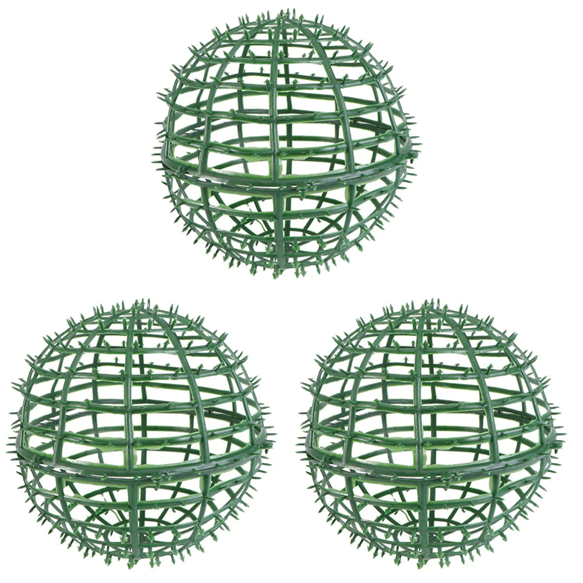 

Set of 3 Flower Arrangement Rack Holding Plant Grass Ball Holder Shelf Wreath Wedding Balls Topiary Cage Frame