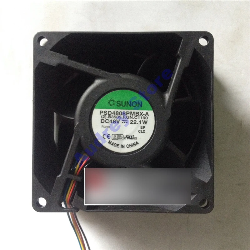 

8CM 8038 48V 22.1W PSD4808PMBX-A 9000rpm 4-wire PWM Fan 112CFM Double ball bearing air blower