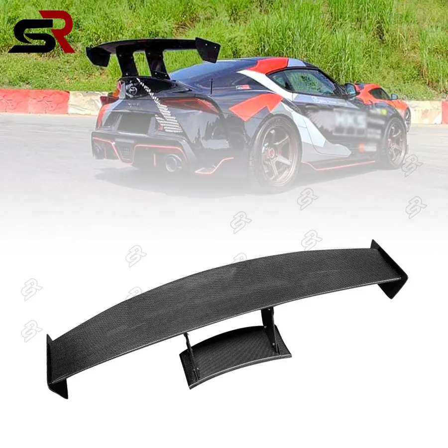 For Toyota Supra A90 MK5 2019+ Vrs Style Carbon Fiber Tail fins rear spoiler Auto Car Rear Trunk Spoiler Wing upgrade body kit