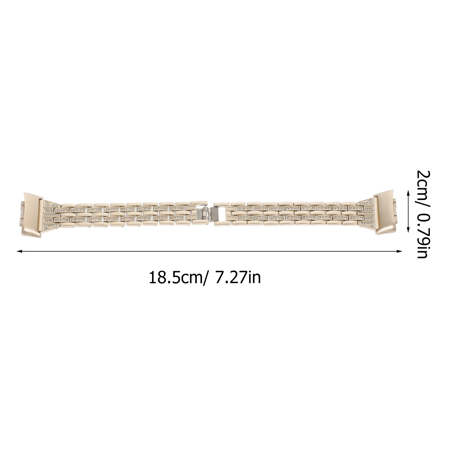 Rhinestone-Studded Premium Stainless Steel Watch Strap for Charge2 Smartwatch Band Unisex Comfortable Adjustable