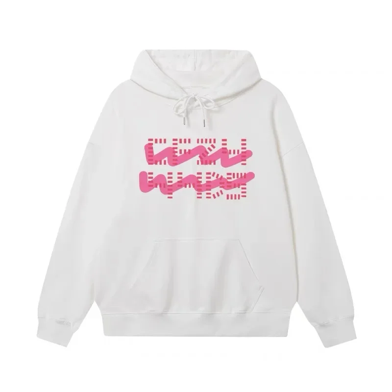 

Desier CFZY Trendy Brand Hoodie Sweatshirt Unisex Loose Thin Graffiti Pink Hip Hop Pullover Casual Streetwear Top