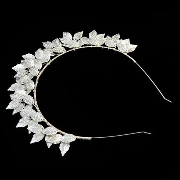 Fashion Leaf Flower Hoop Crown Gold Silver Headband Bridal Headdress Wedding Bridal Hair Accessories Gold