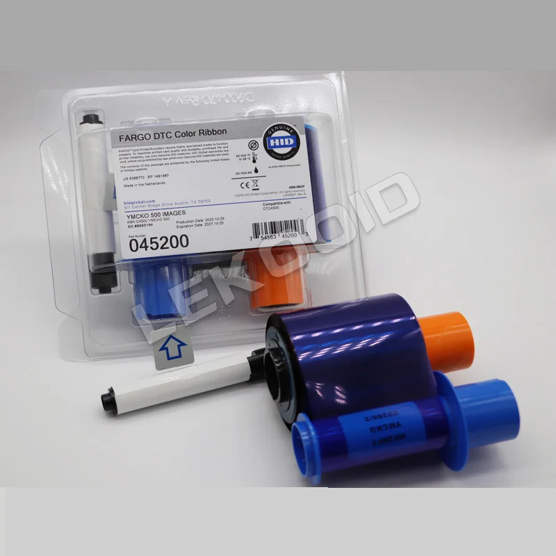 Fargo 045230 Original DTC4500 Card Printer YMCKO Ribbons,045200 Color Ribbon