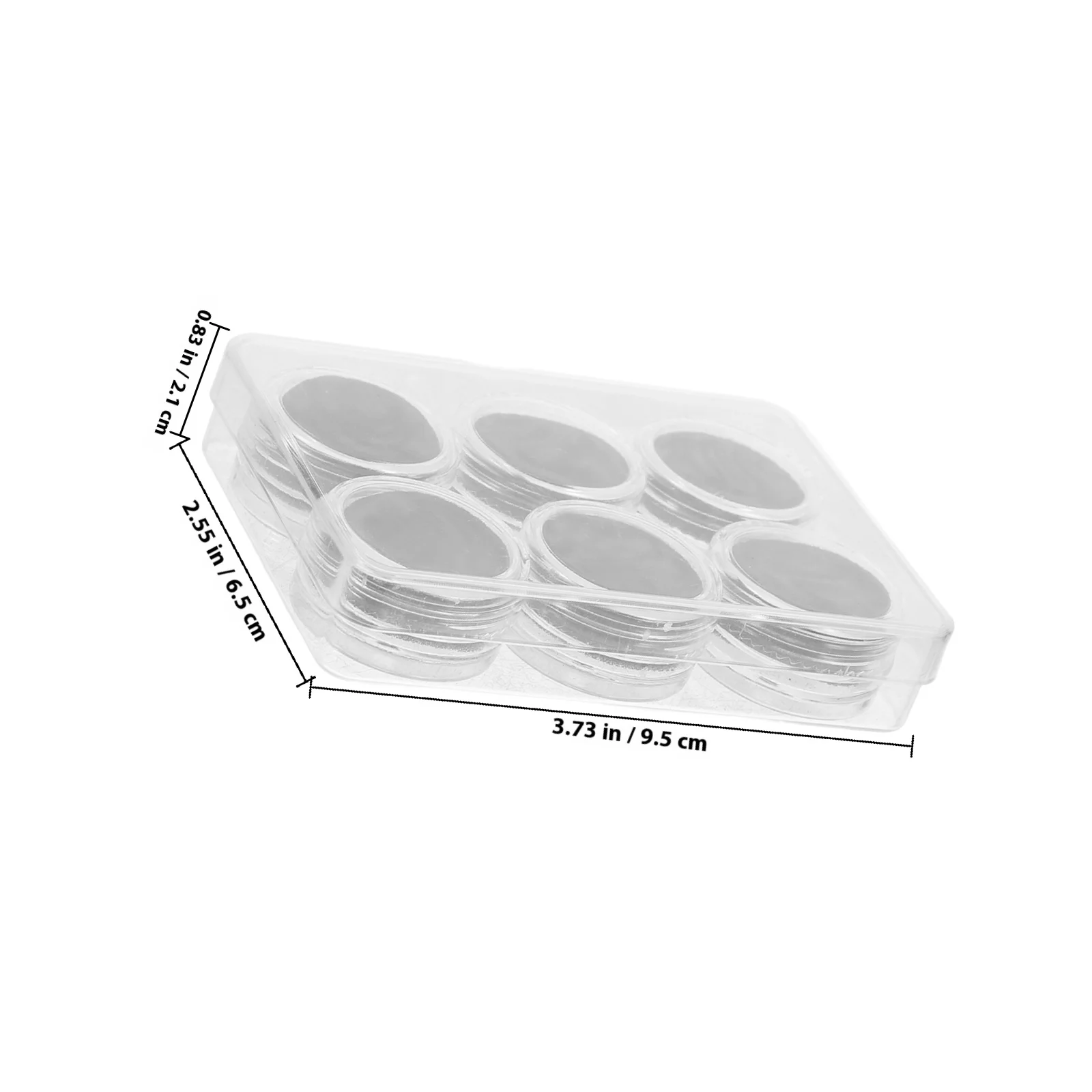 1 Zestaw Ultra-Małych Przezroczystych Akrylowych Pudełek z Przykręconymi Pokrywkami do Przechowywania i Ekspozycji Kamieni Szlachetnych, Organizer na Biżuterię, Kompaktowy i Przenośny