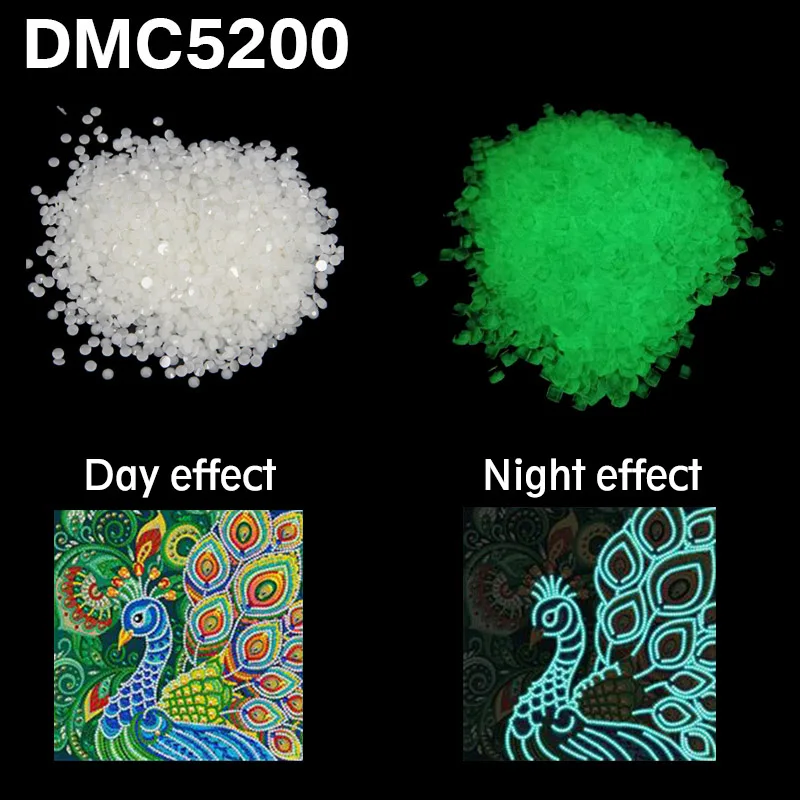 Luminous Round/Sqaure Diamond Fluorescent Diamond Luminous Square Diamond Painting Mosaic Embroidery Accessories Diy Glow Stones