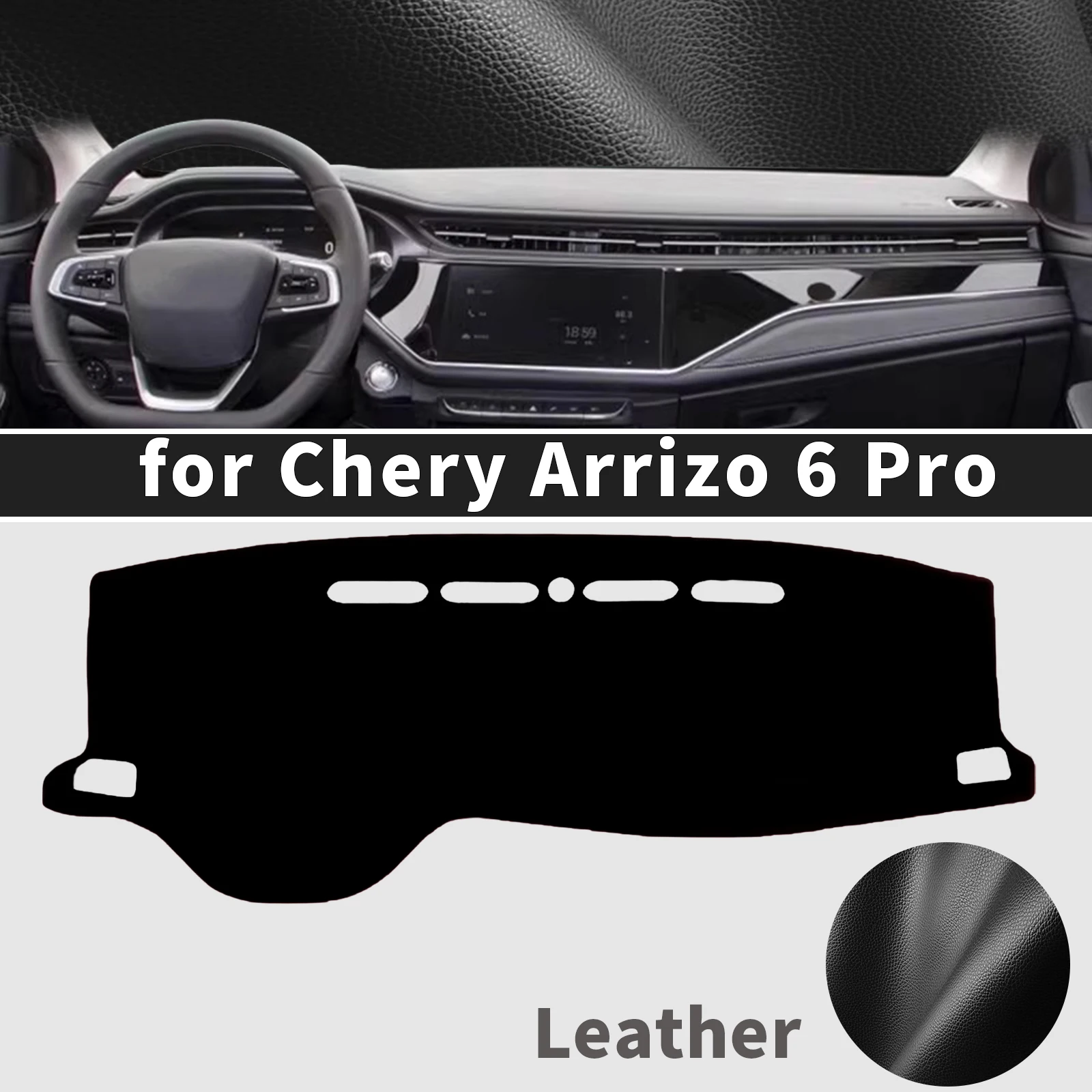 

for Chery Arrizo 6 Pro 2018 2019-2023 ​​Dashboard Cover Mat Sunshade Anti‑Slip Dash Carpet Protector Interior Parts Accessories