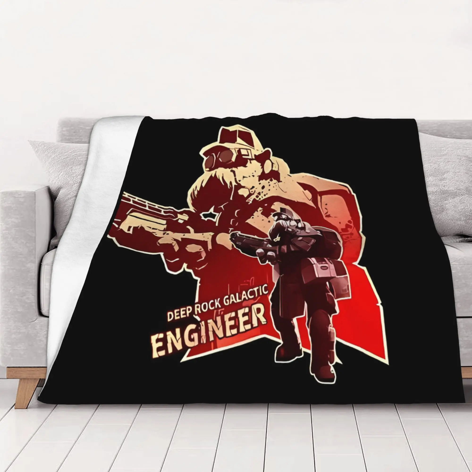 1PC home Cute Room Decor Engineer Minimalist Blanket Throw Blanket Deep Rock Galactic Novelty Warm Blanket All Season