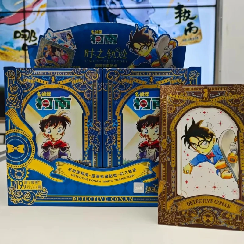 KAYOU الرسمية الحقيقية المحقق إيدوغاوا كونان الوقت المسار الرسوم المتحركة جمع بطاقة ملصقات بطاقة فلاش هدايا للأطفال