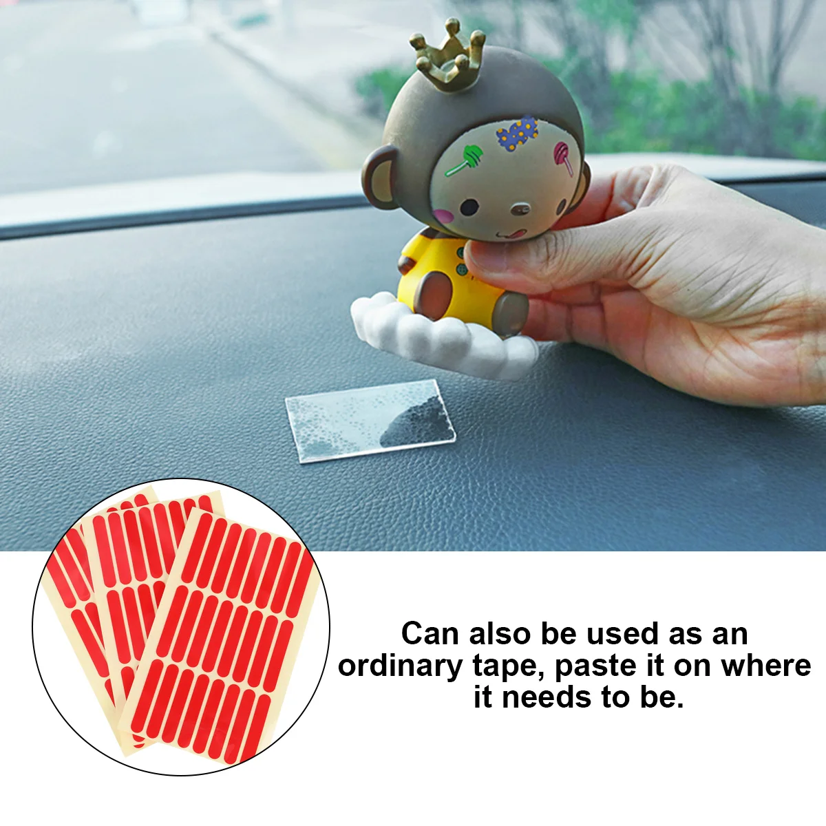 

3Pcs Invisible Double Sided Adhesive Tape Crystal Paste Nail Art Tool Heavy Duty Sticky Waterproof for Manicure Display Strip