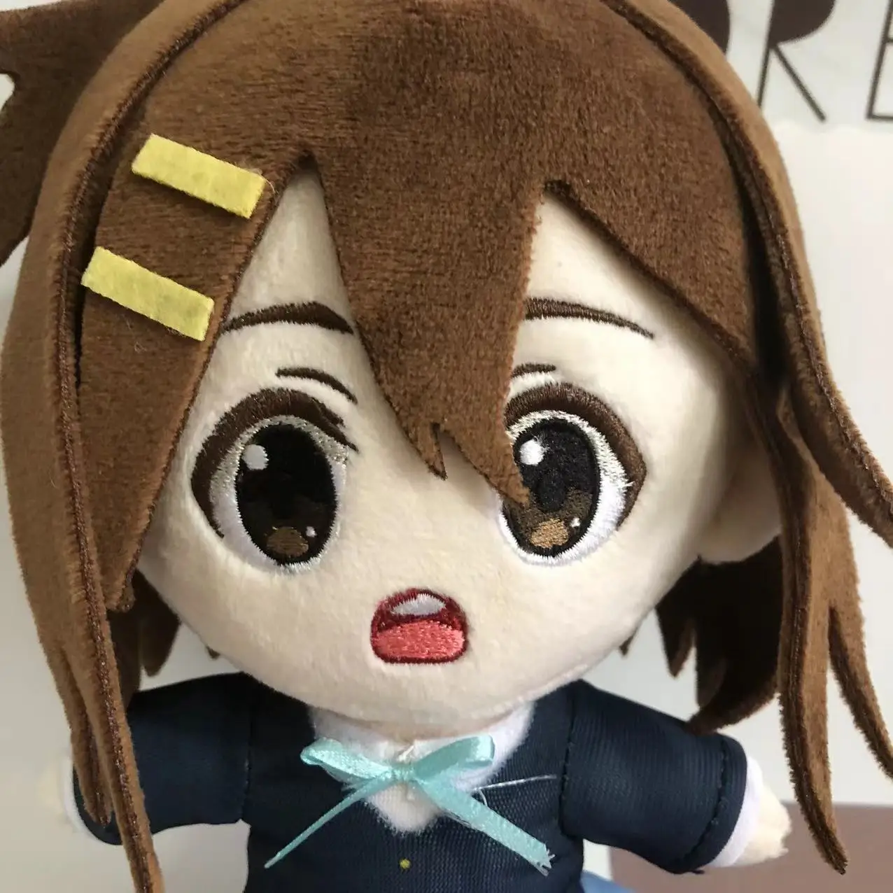 20cm Hirasawa Yui Plush Toy Rock Band Gilr Kon Anime Peripheral Plush Kawaii Doll Figures Cotton Stuffed Doll Birthday Gift Toys