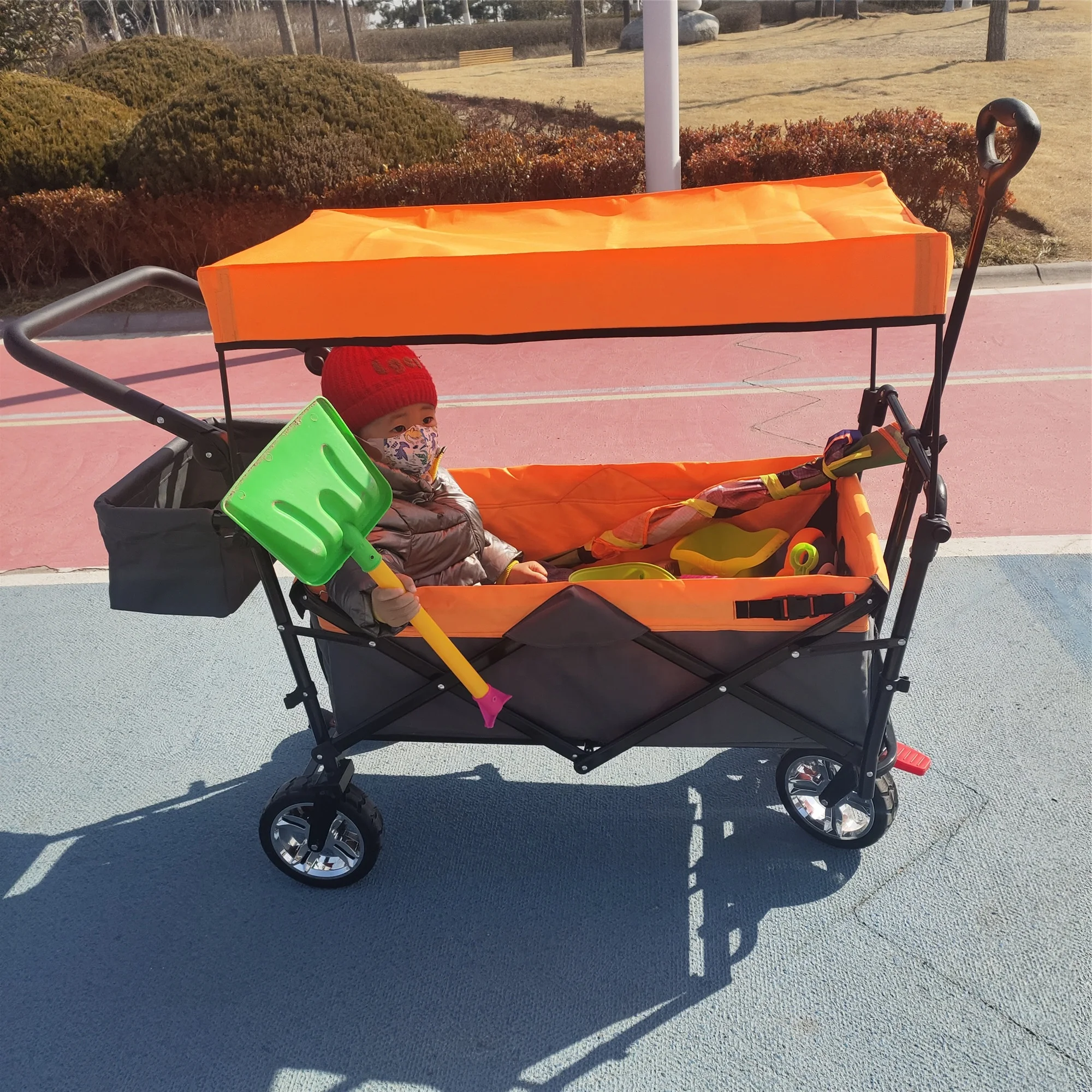 Outdoor Wagon Stroller for Children Picnic Beach Camping Trolley