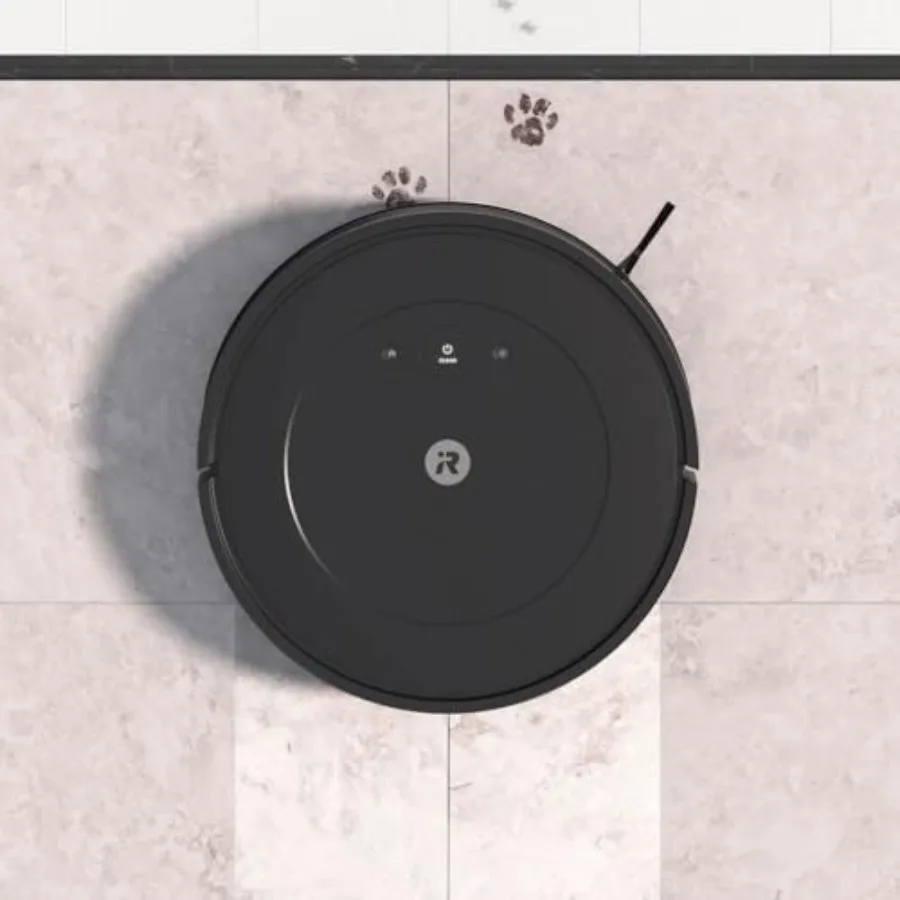 Roomba Y051020 Combo 2 Essential Robot Auto Leeg Vac Mop voor harde vloeren Zwart Zelfledigend en dweilen met slimme navigatie