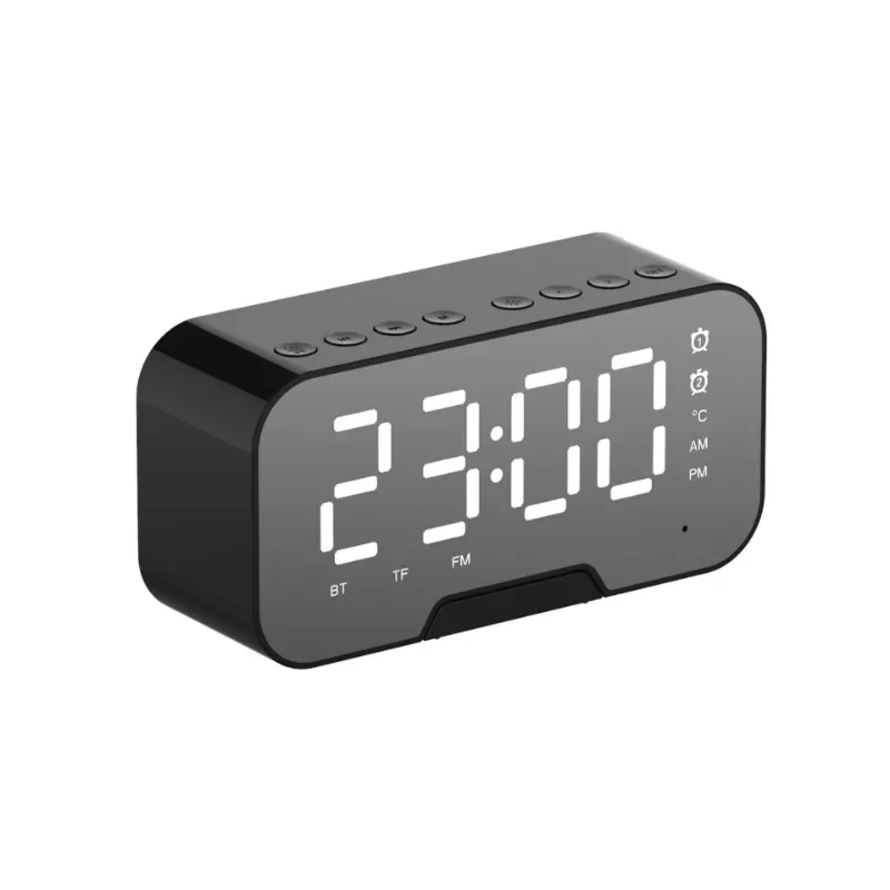 Wireless Bluetooth Speaker Mirror Multi-function Alarm Clock Digital Radio Plug-in Card Smart Mini Speakers