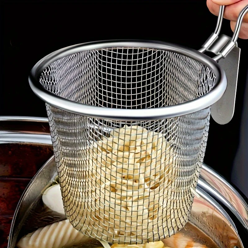 1pc,Hot Pot Colander, Boiling Spicy Soup Noodle Net Colander, Wall-mounted Fishing Fence Noodles Boiled Noodles Filter Basket