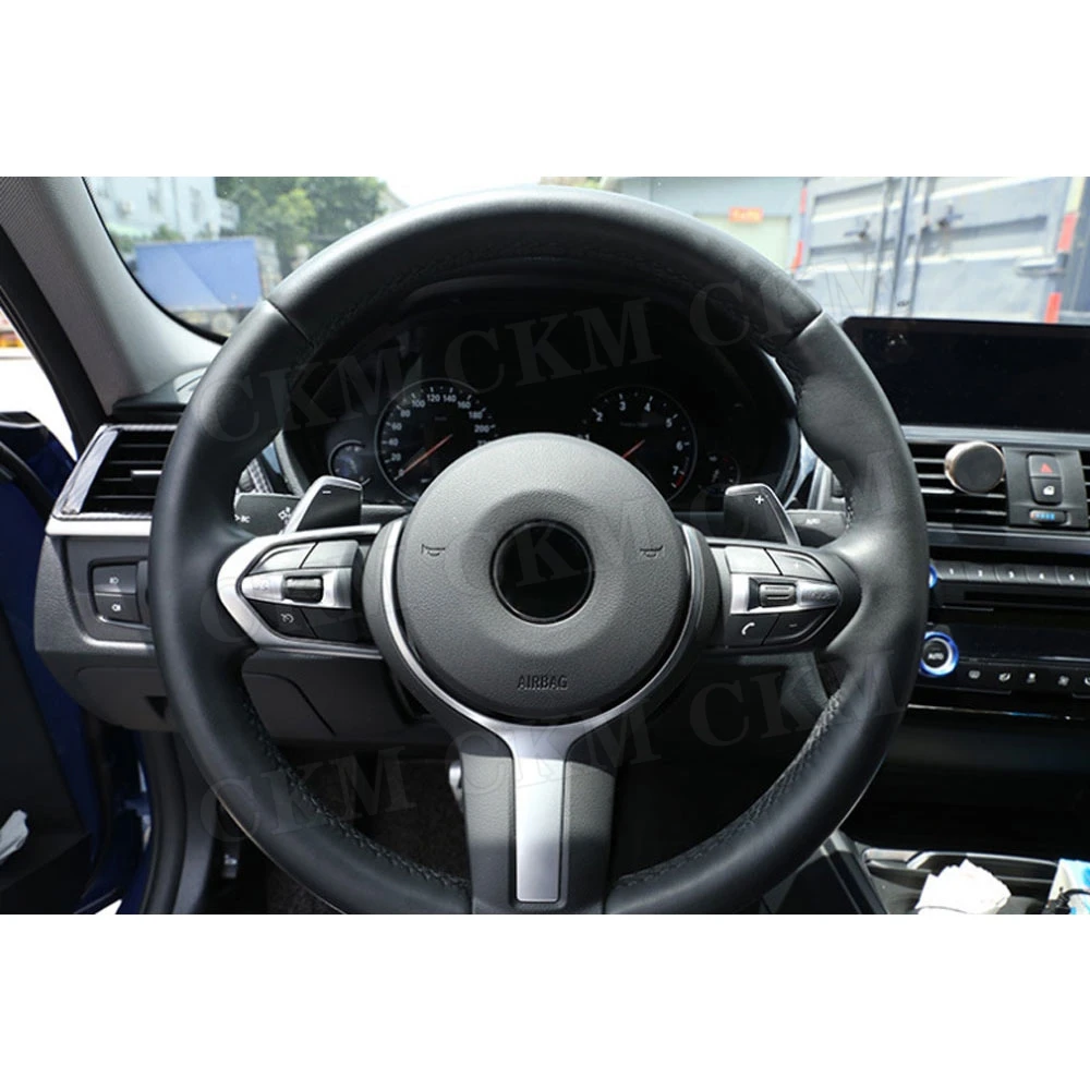 Steering Wheel Key border Trim Frames Accessories for BMW M3 M4 M5 F20 F22 F30 F32 F10 F06 F15 F16 M-Sport ABS Interior Stickers