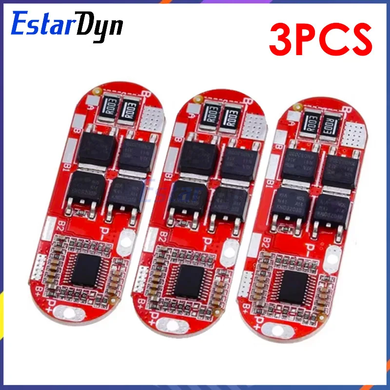 3pcs 18650 Li-ion Lithium Battery Protection Board 3S 25A 12.6V/4S 16.8V/5S 21V BMS Charging Module PCM Polymer Lipo Cell PCB