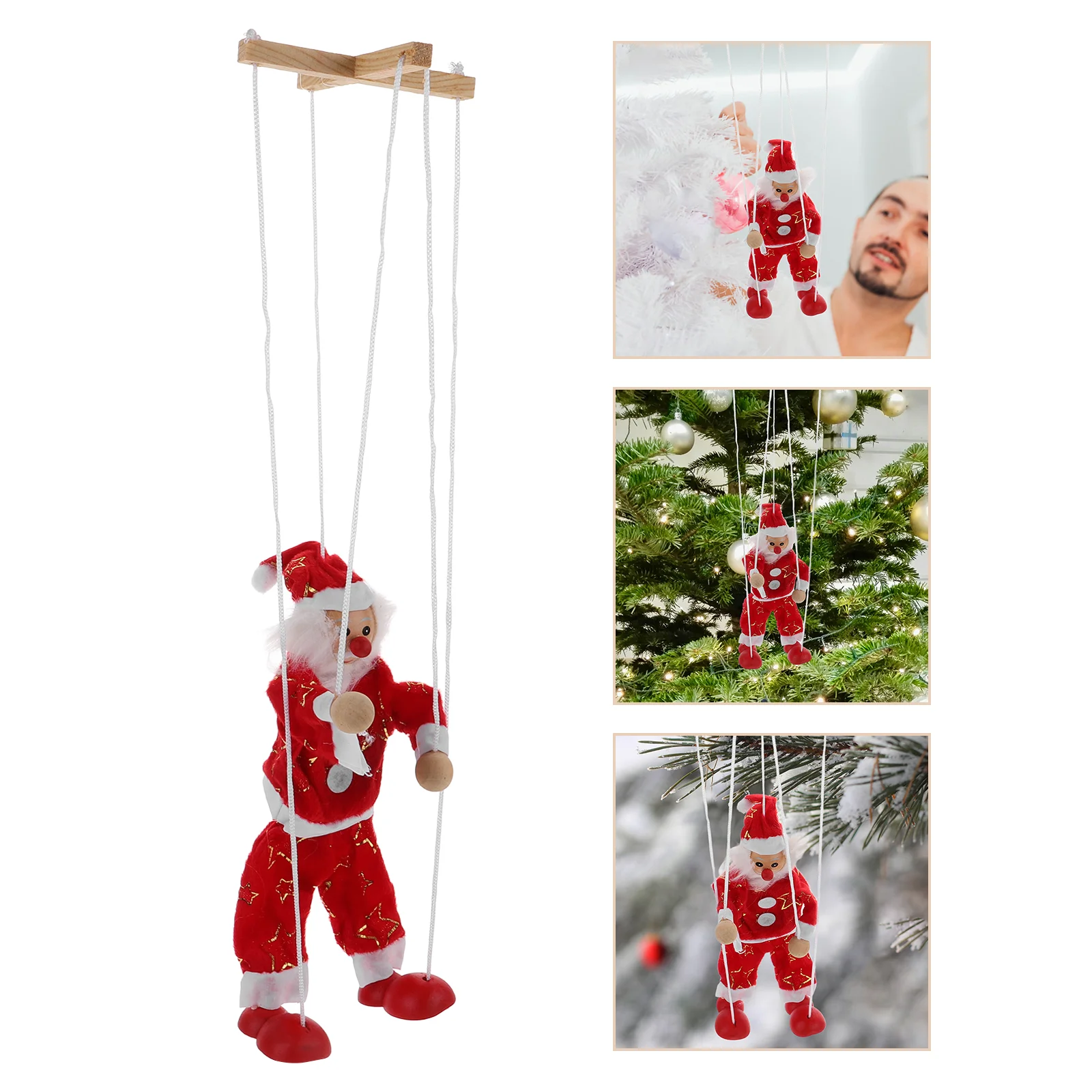 

Christmas Puppet Funny Marionette Toys Kids Puppets for Show Supplies Decorations