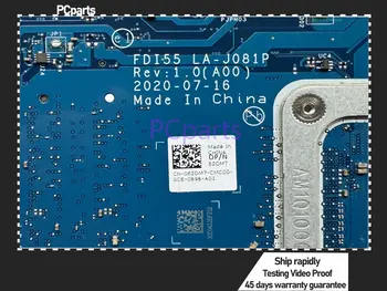 Repasovaná základní deska PCparts CN-062DM7 pro Dell Inspiron 5493 5593 Vostro 3491 3591 FD155 LA-J081P I3-1005G1 CPU 10 nejlepší prodej Základní deska Dell 5593 - №2