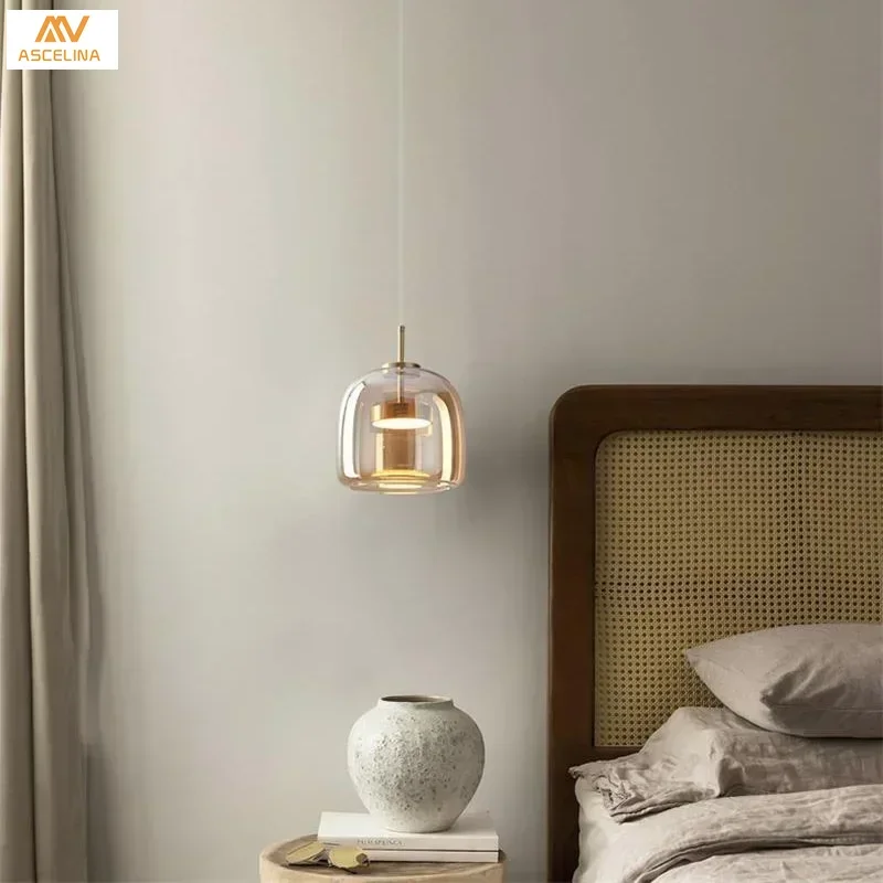 Nordic LED estaurant Kronleuchter Glanz Anhänger Lichter Minimalistischen Kaffee Shop Esszimmer Küche Hängen Lampe Bar Schlafzimmer Nacht Lam