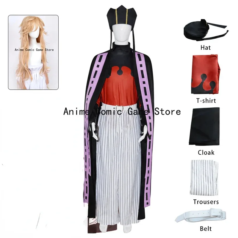 

In Stock XS-3XL Douma Cosplay Costume Wig Anime Demon Cosplay Halloween Party Outfits for Women Men