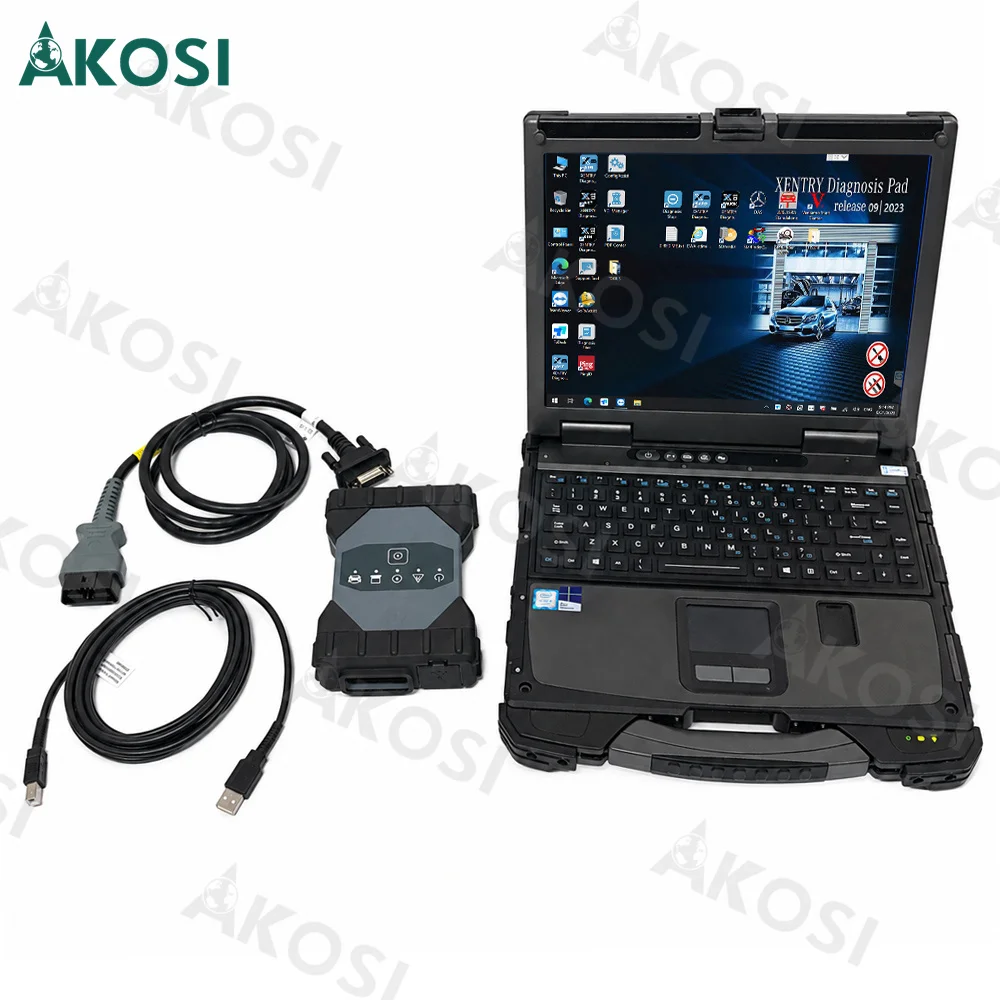 2026 MB STAR C6 OEM DoIP Diagnostic Tool with Getac B300 Tablet XENTRY DAS WIS EPC Full System Scanner for 12V 24V Vehicles
