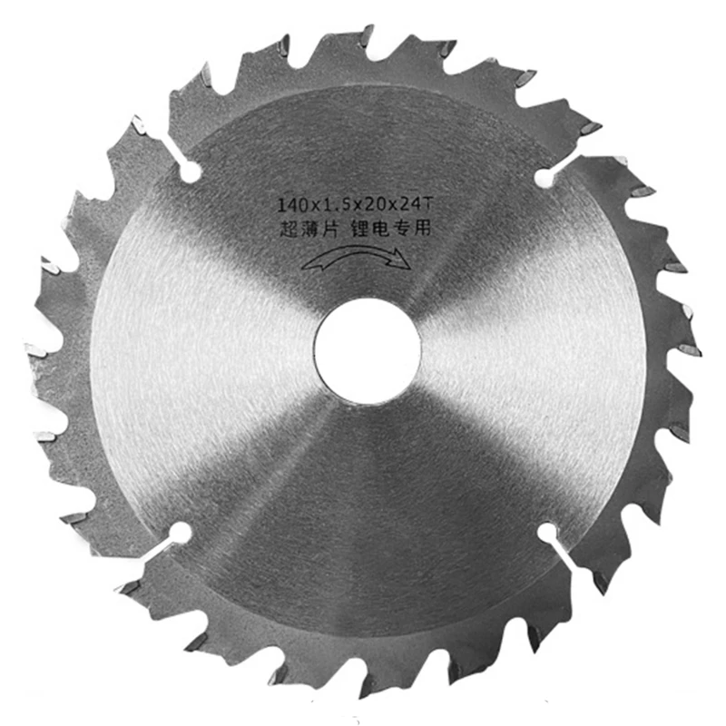 Lame de Scie Circulaire TCT à 24 Dents, Longue Durée, pour Ministres le Bois Duveteux, 125/140mm, 1 Pièce