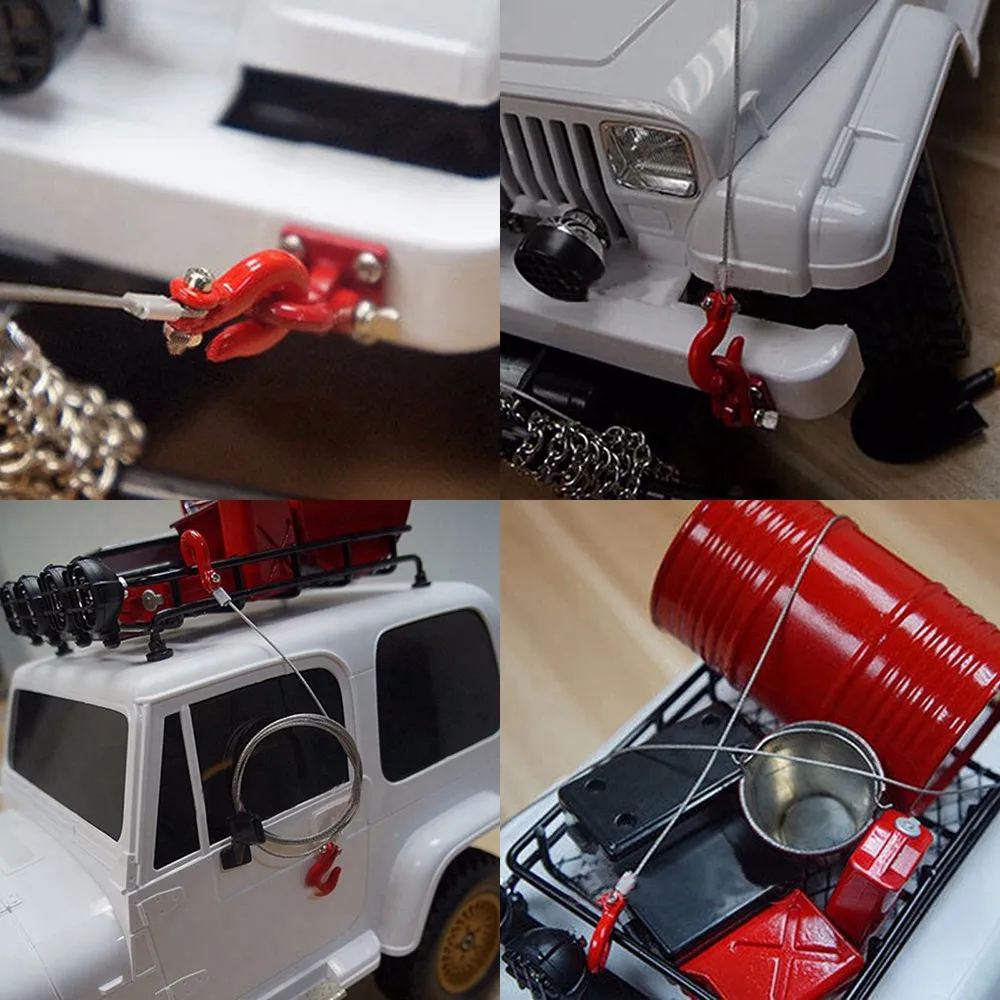 Metal refitting parts (simulated decorative parts) for 1 / 10 RC car trx-4 trx-6 scx10 90046 90047 axi03007 RedCat MST