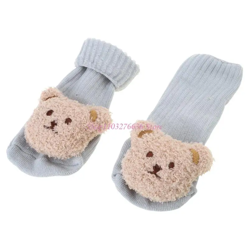 

R6FD Baby Socks Toddlers Antiskid Floor Socks Infant Winter Socks Cotton Foot Warmers