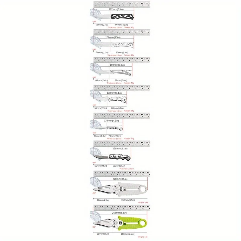 Pocket Knife Multipurpose Set