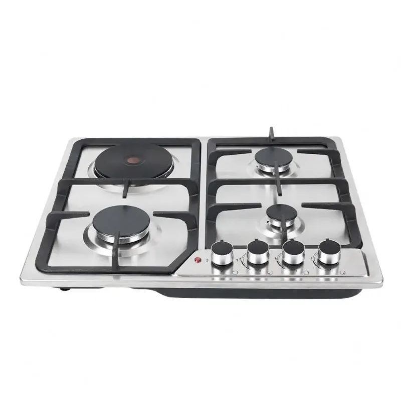 مصنع توريد طباخ غاز الطبخ المنزلي الكهربائي 4 فرن كهربائي التعريفي المدمج في هوب