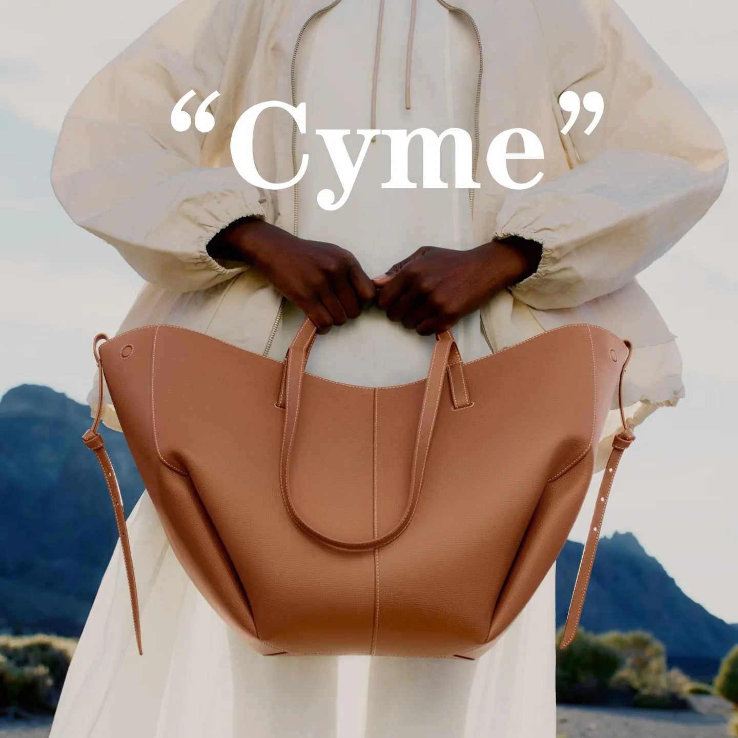 2025 Sac à ailes Polen rétro européen et américain Sac fourre-tout Cyme Sac à bandoulière simple en cuir de grande capacité pour femmes