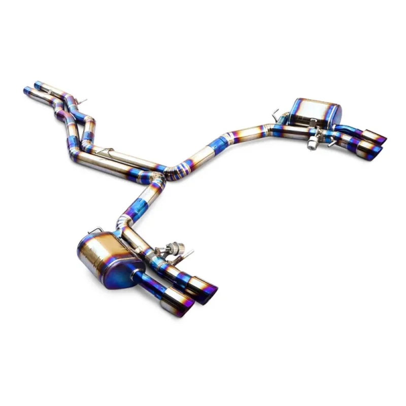 Valvetronic Exhaust High-quality Titanium Exhaust Pipes Muffler for Audi A6/A7 C7/C8 3.0T 2012-2023 Exhaust Catback Direct Fit