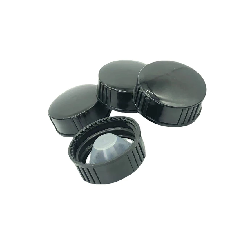 100pcs 18mm 24mm 28mm 400 Essential Oil Bottle Lid Screw Bakelite Cover Phenolic Resin Cap Transparent Inner Plug Black Top