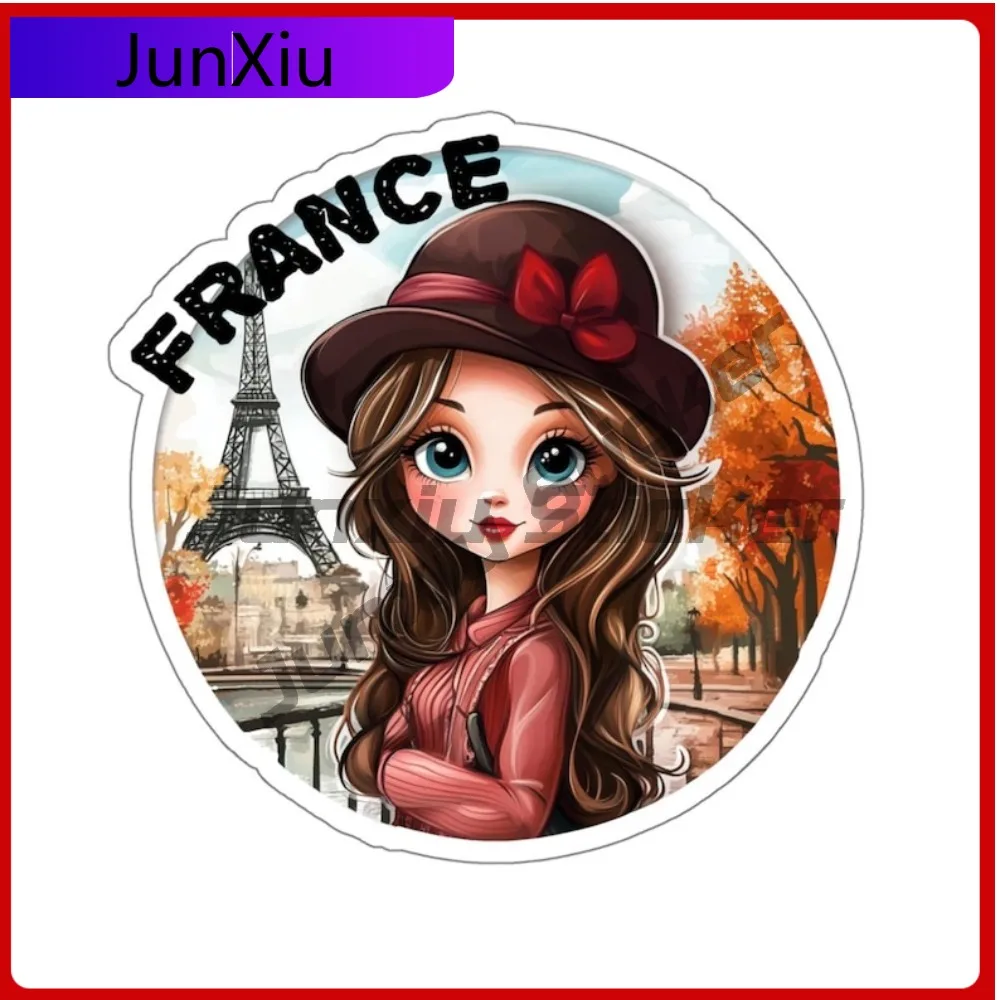 

France Travel Sticker Eiffel Tower Sticker Paris Decal French Adventure Decal Camper Bodywork Laptop Phone Guitar Laptop Waterpr