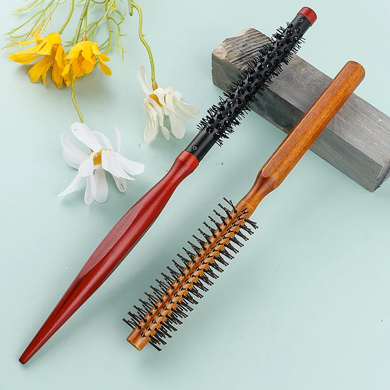 Pointed Tail Aluminum Tube Curly Hair Comb Hairstyle Massager Hairbrush Dressing Salon Barber Comb New Spiral