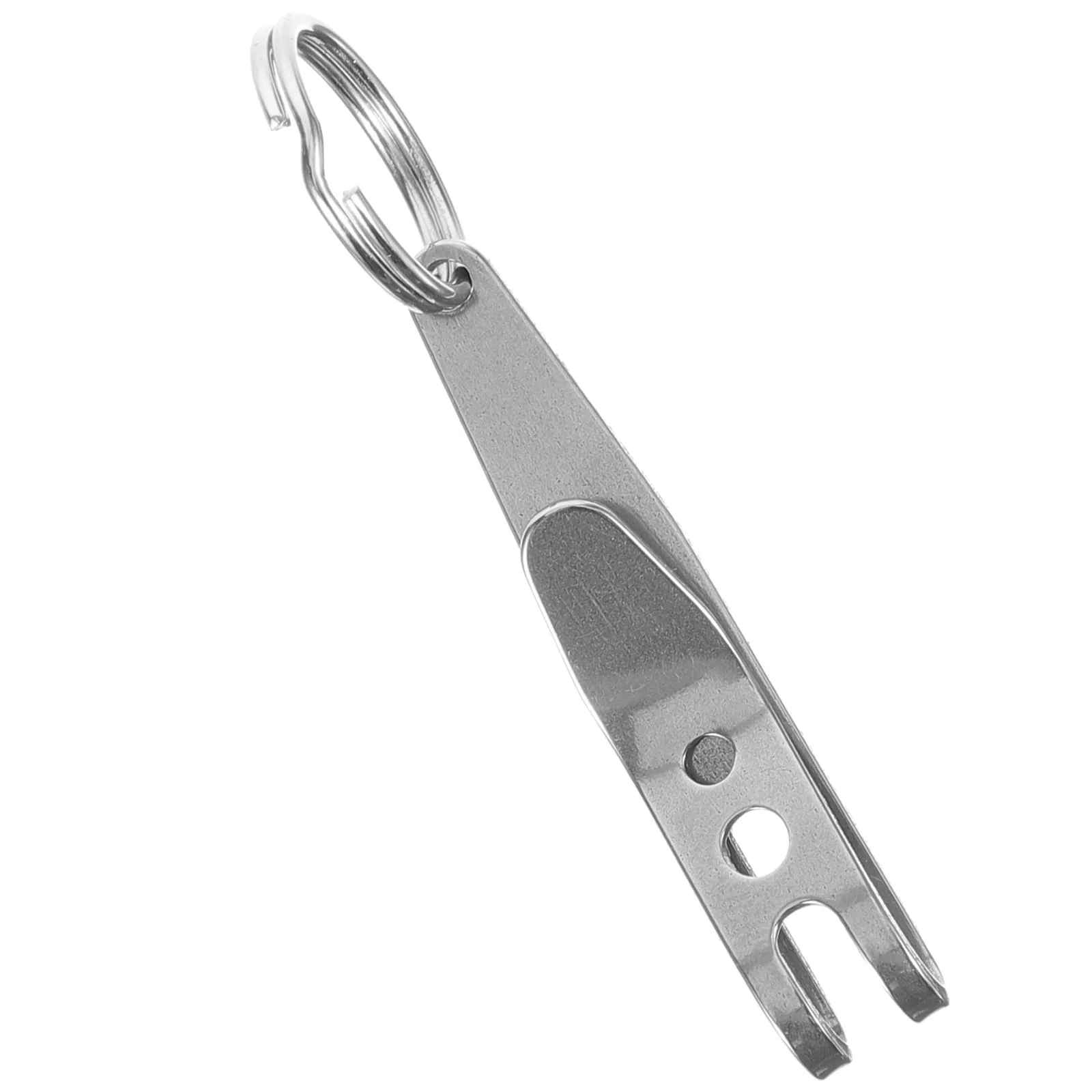 

Stainless Steel Flashlight Clip Keyring Multi-Use Pocket Clip for Camping Hiking Outdoor Activities Portable Daily Use