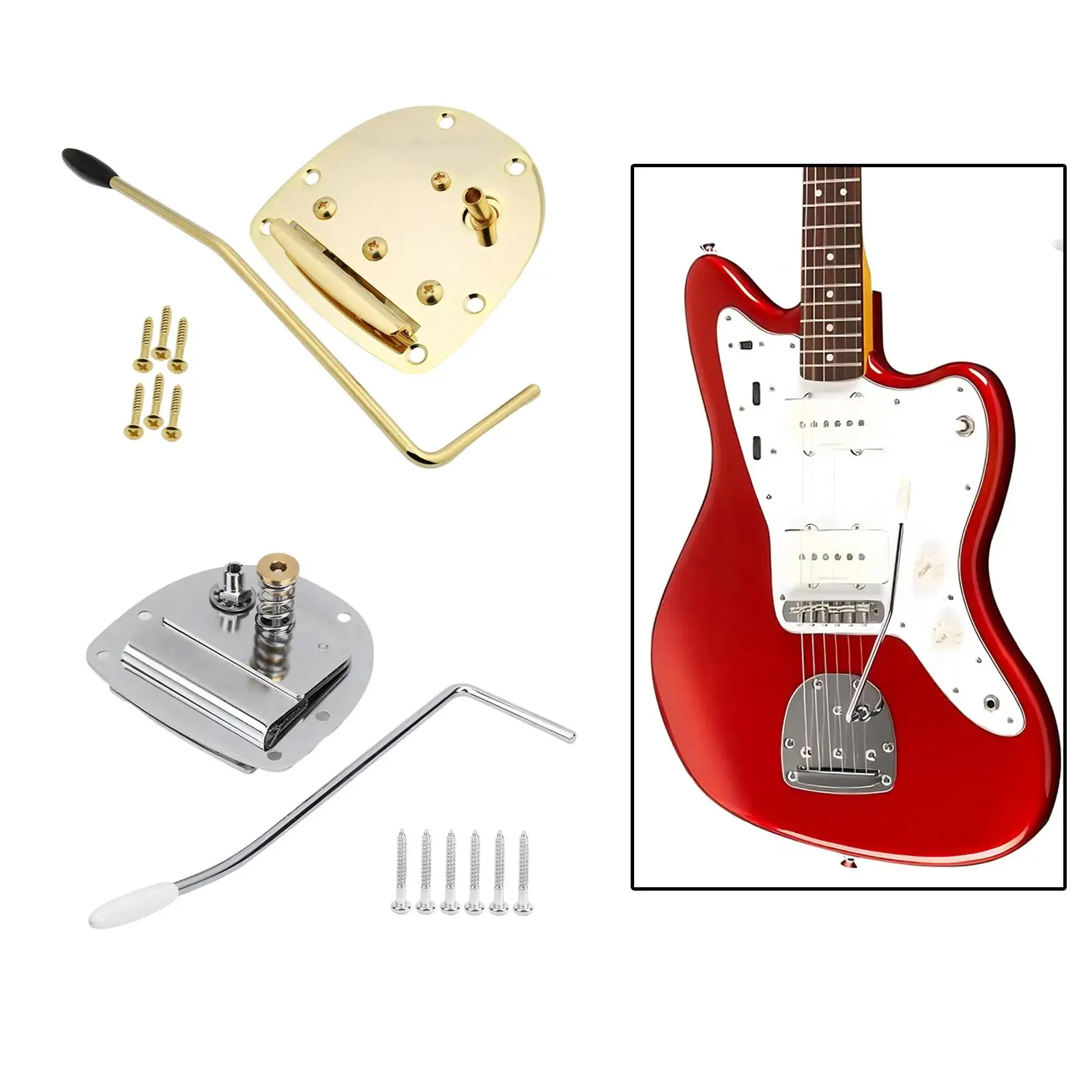 

Tremolo Bridge Set Spare Parts Single Rocker Easily Install with Whammy Bar