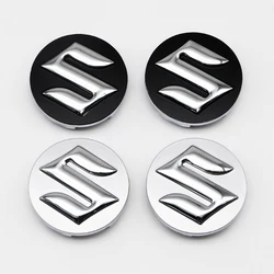 Tapas de cubo de rueda de 54mm para Suzuki Tianyu SX4 Shangyue Ruiqi, insignia de emblema de logotipo, nuevo Alto Swift, 4 piezas, plata, cromo, negro