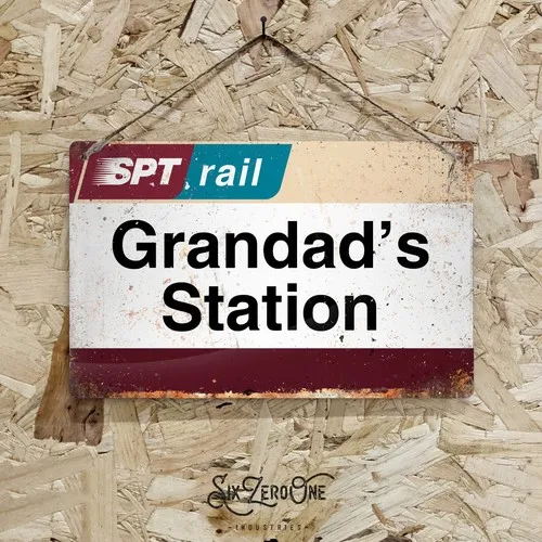 Personalised SPT Railway Train Station Metal Sign Landscape Platform Steam rail --Tin Sign